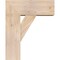 Ekena Millwork Traditional Block Smooth Bracket w/ Offset Brace, Douglas Fir, 7 1/2"W x 18"D x 22"H BKT0806X18X22TRA05SDF - alternate 3